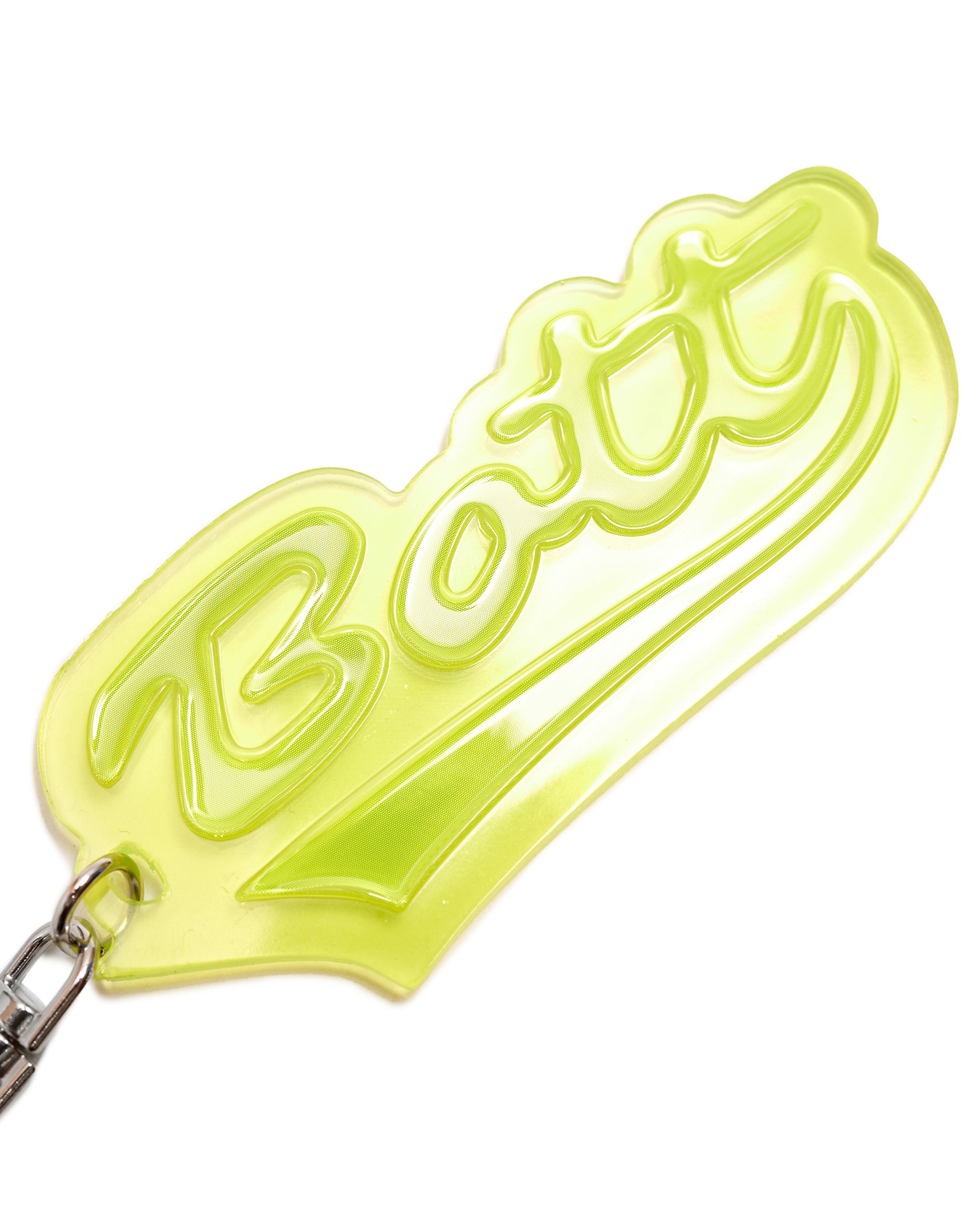 Script Logo Reflective Keychain
