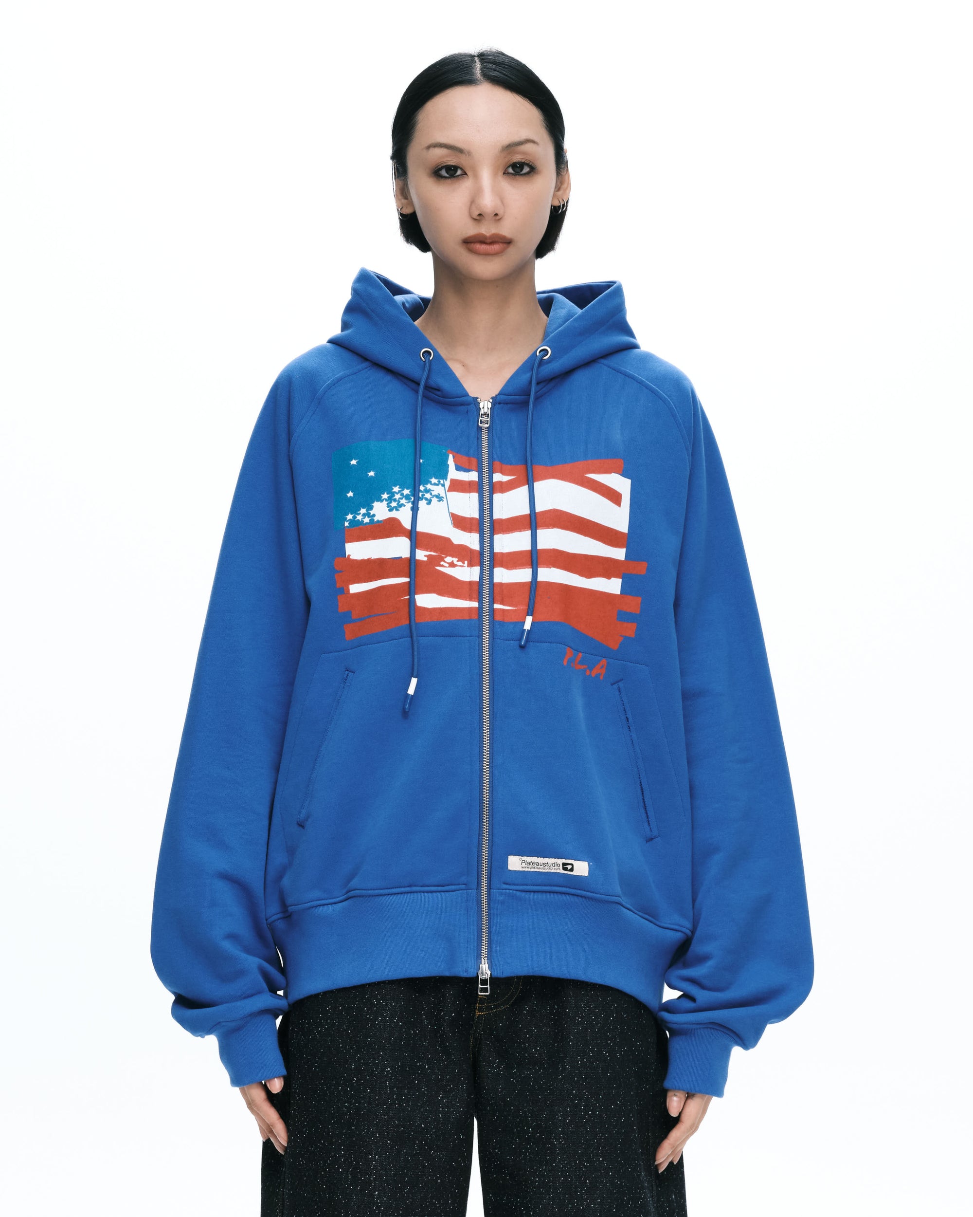 Flag zip-up