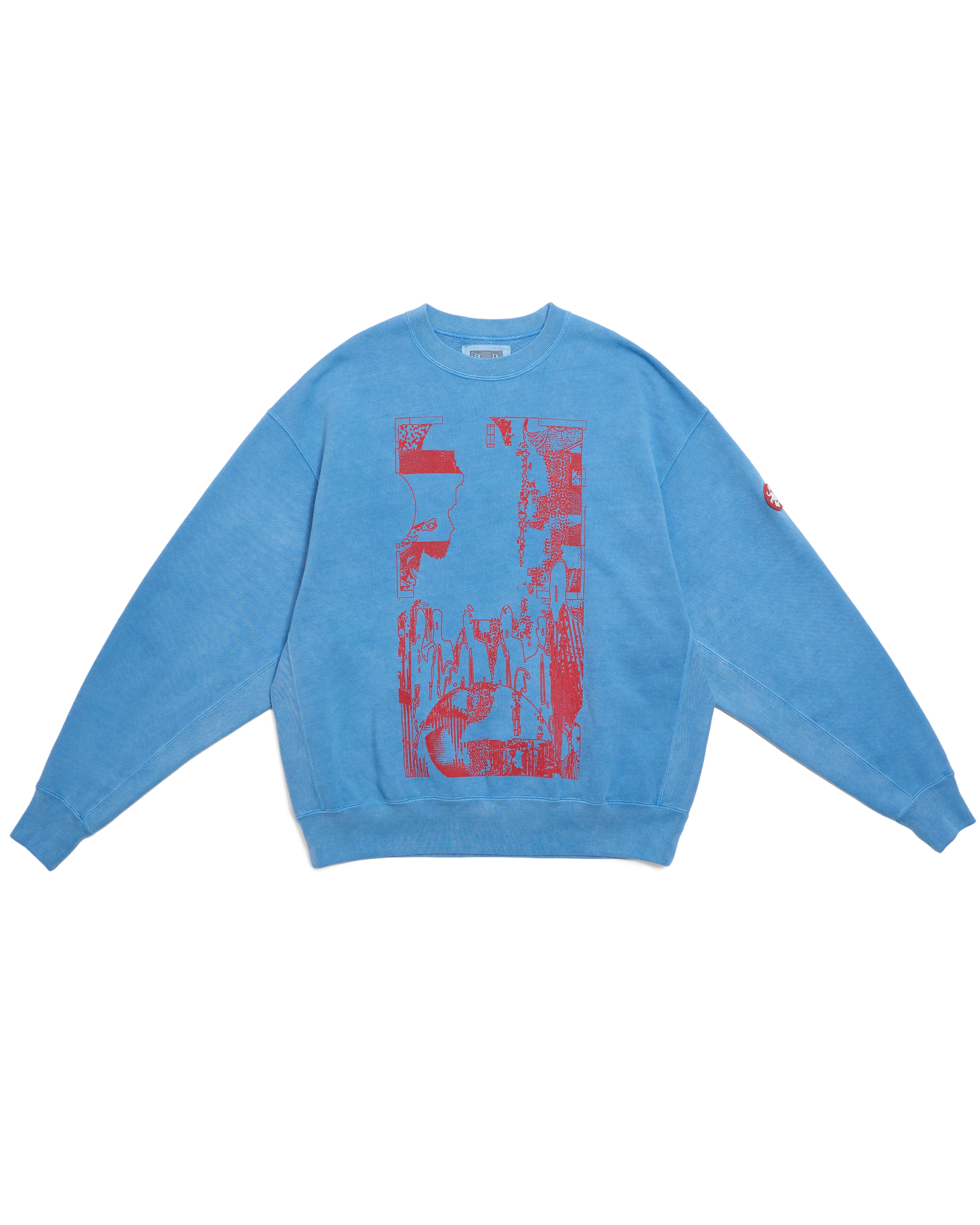 OVERDYE CAVEMPT CREW NECK Cav Empt C.E OVERDYE STRIPE SLEEVE BIG 