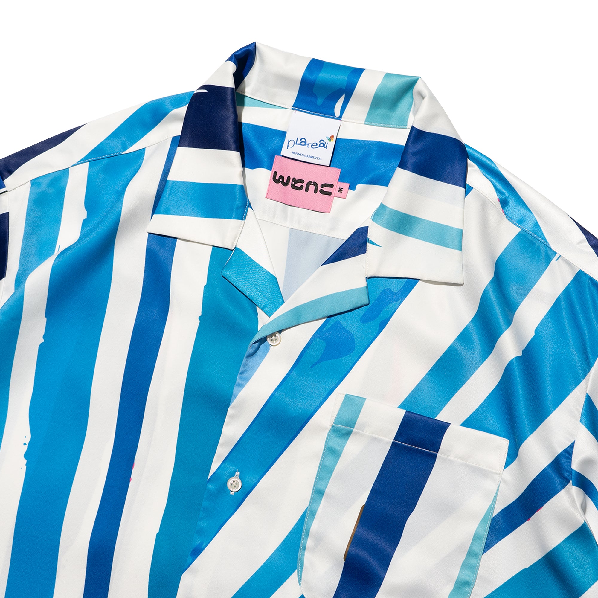 WTNC x Plateau Studio wave stripe shirt
