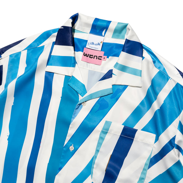 WTNC x Plateau Studio wave stripe shirt