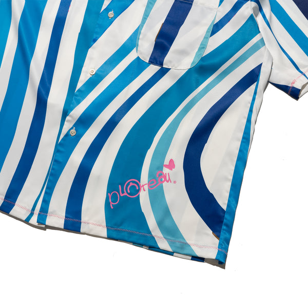 WTNC x Plateau Studio wave stripe shirt