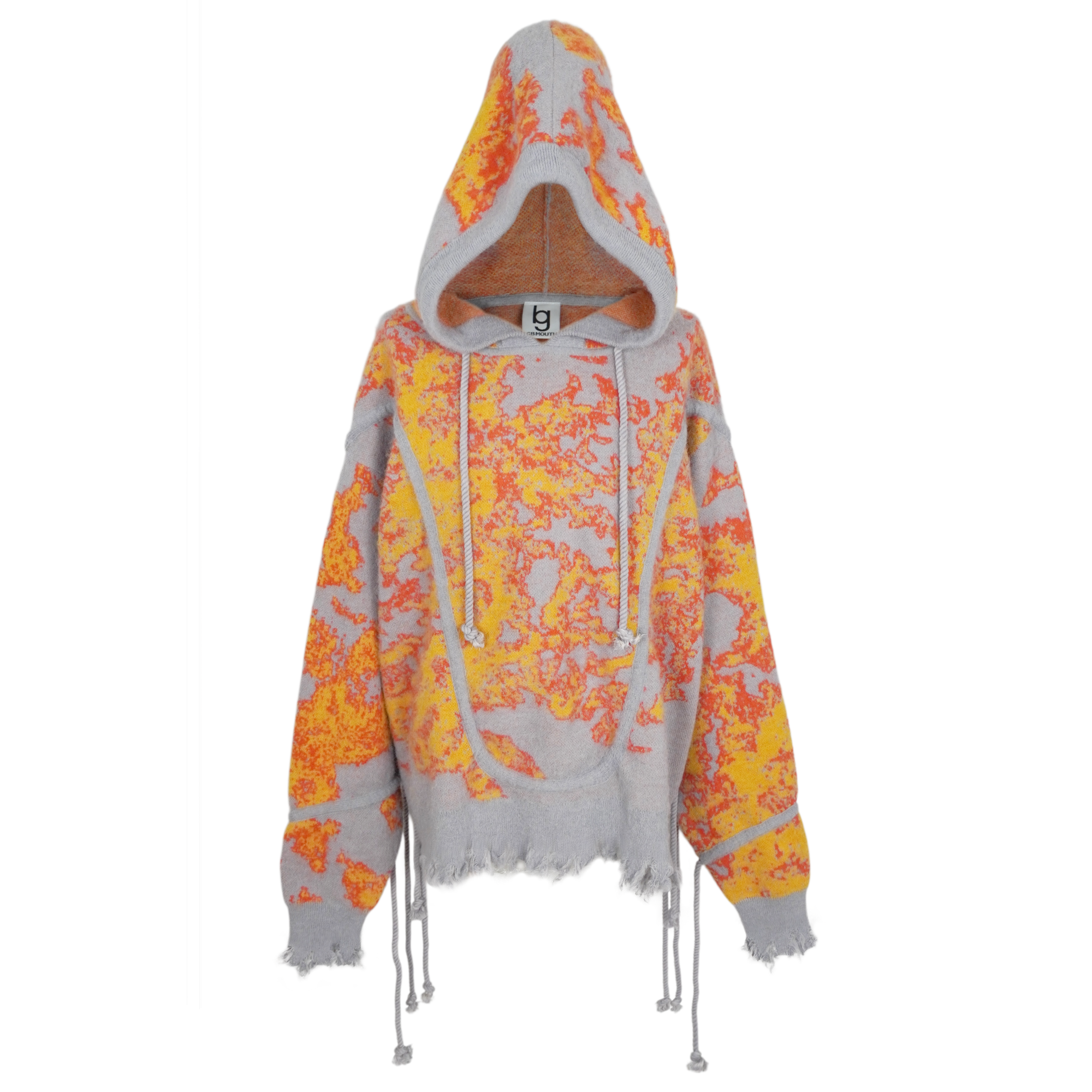 Pulse "脈" Mohair Knit Hoodie