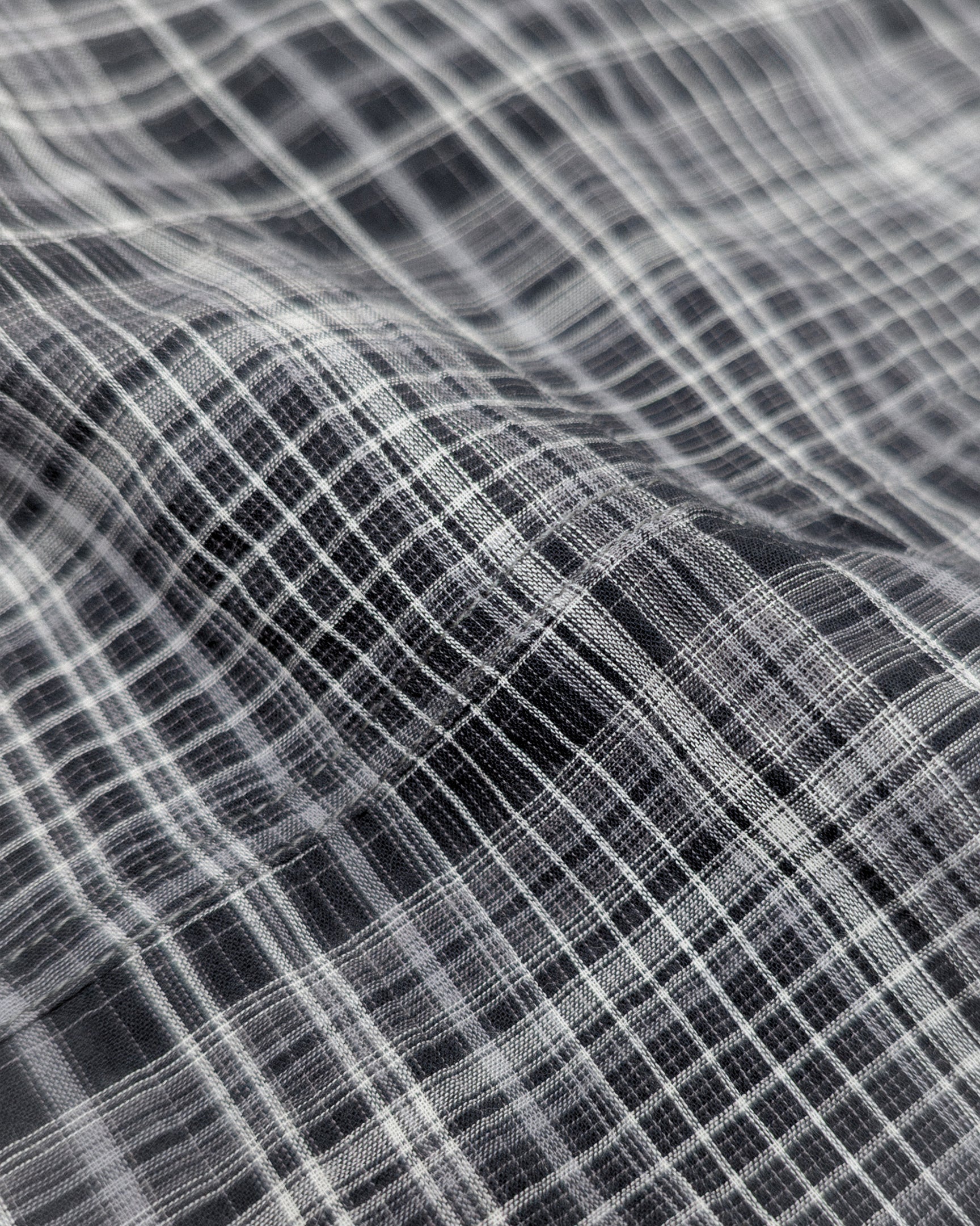 1ds Sheer-Check Boxy Shirt