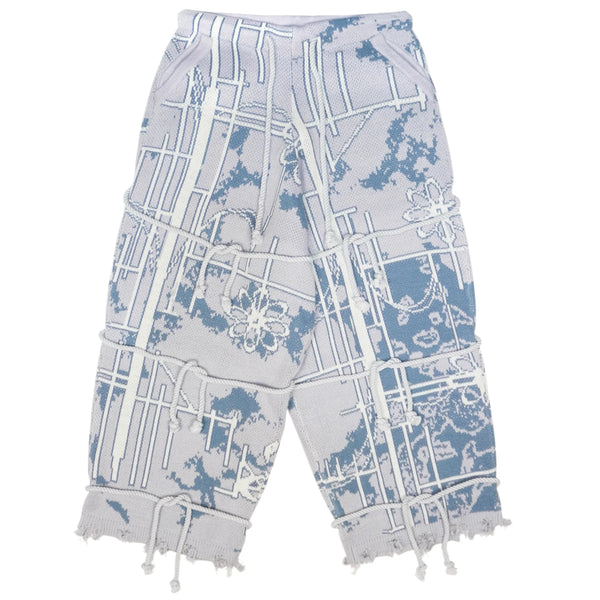 "冬" Straw Wrapped Knit Pants