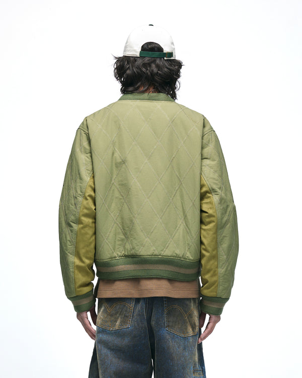 Stripe rib flight jacket