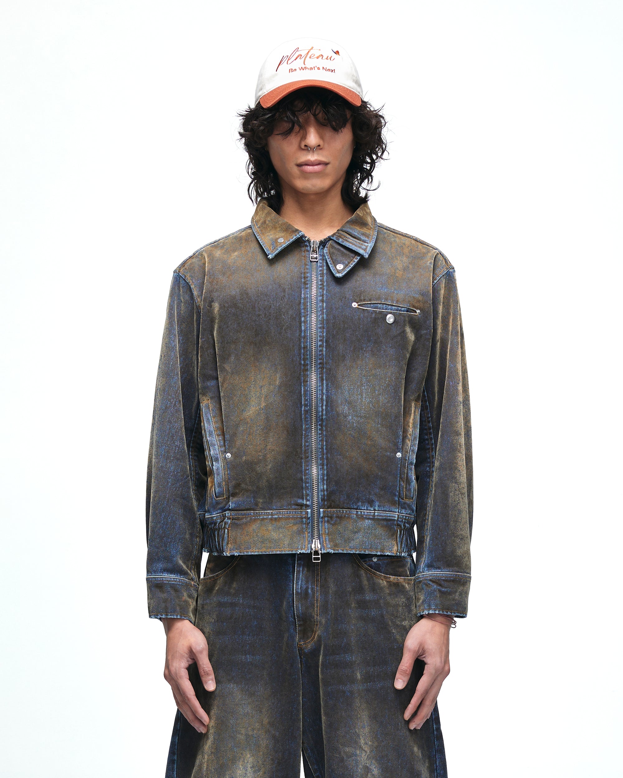 Tucked worker jacket