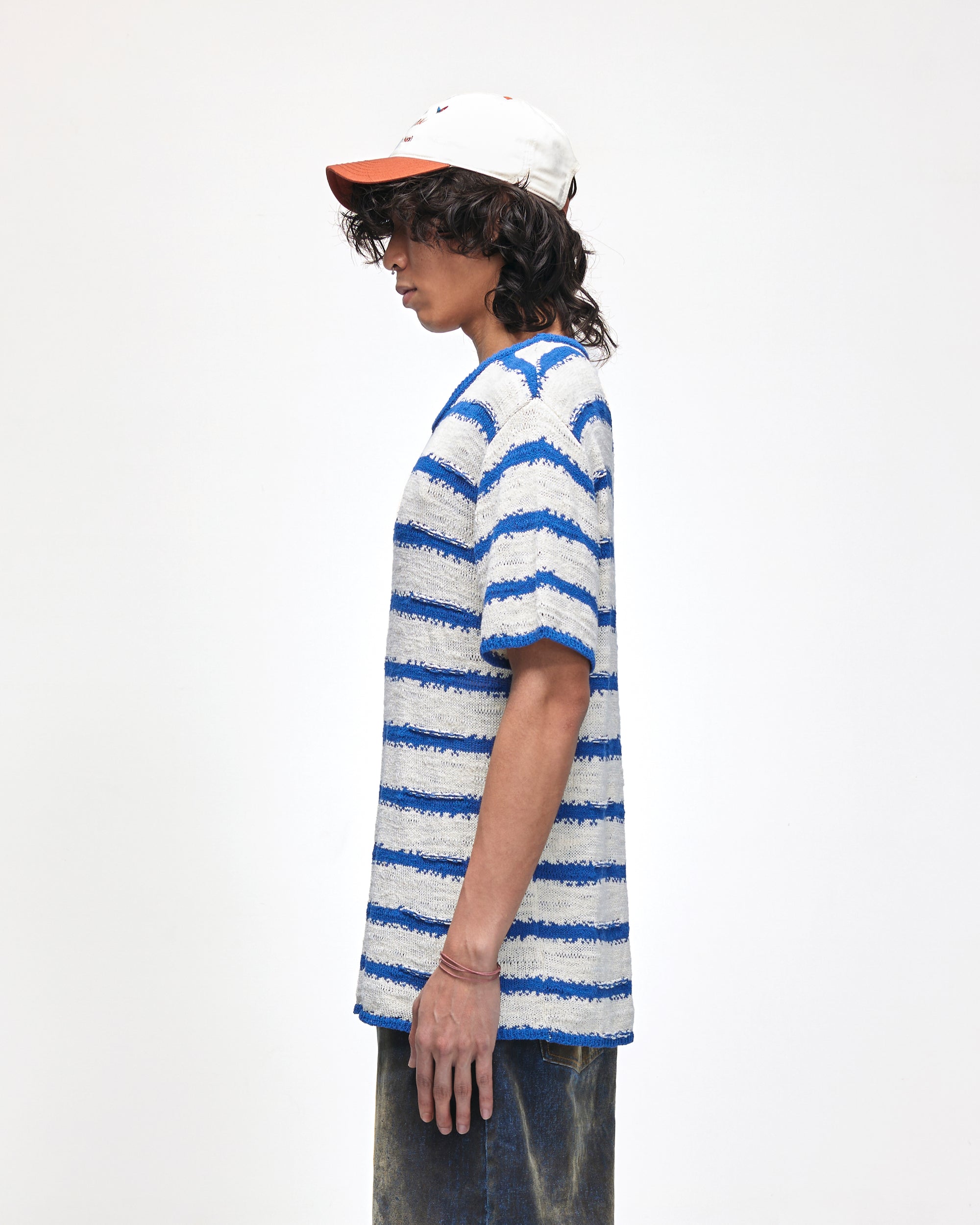 Knit stripe tee