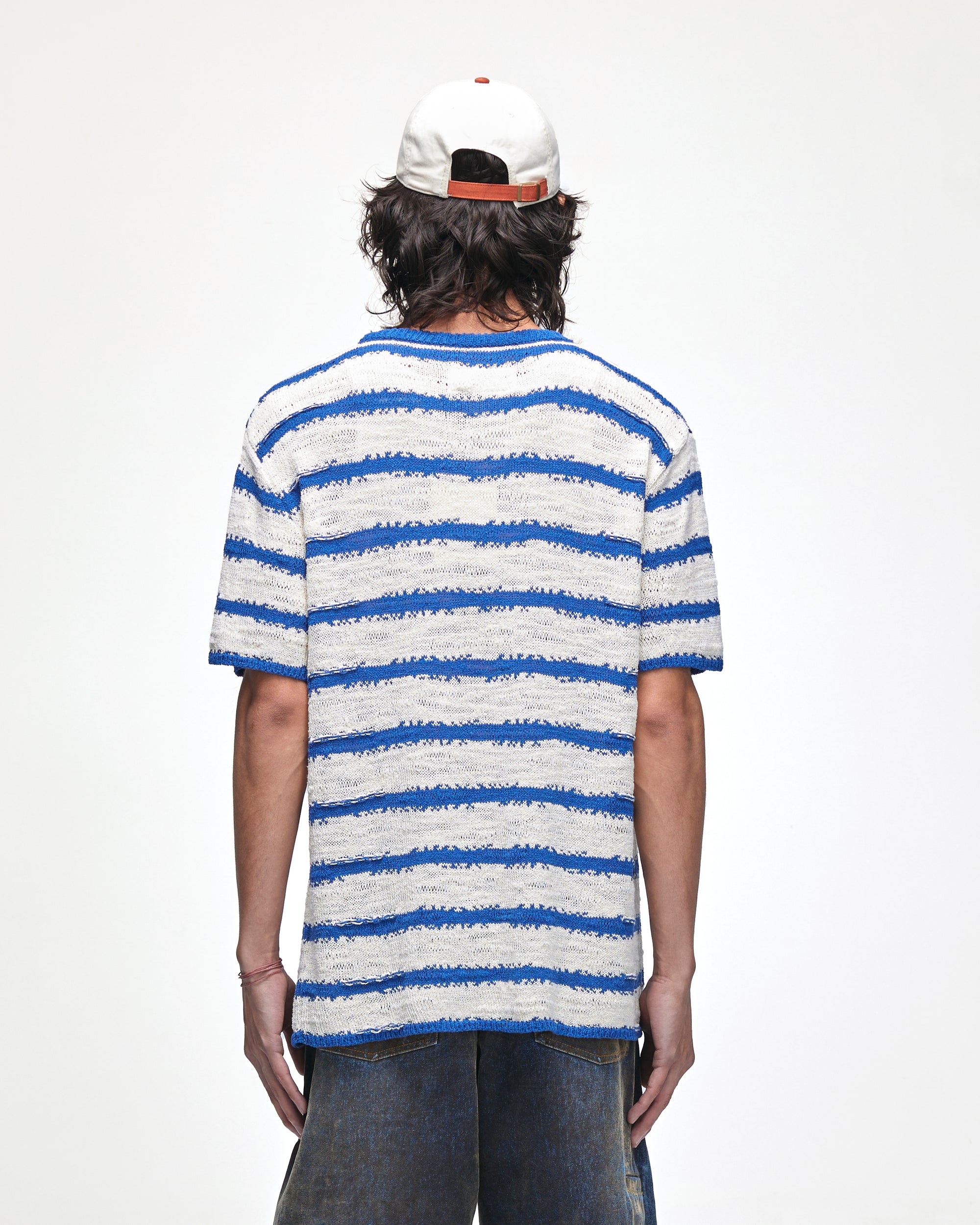 Knit stripe tee