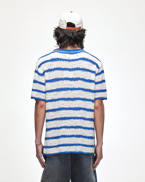 Knit stripe tee
