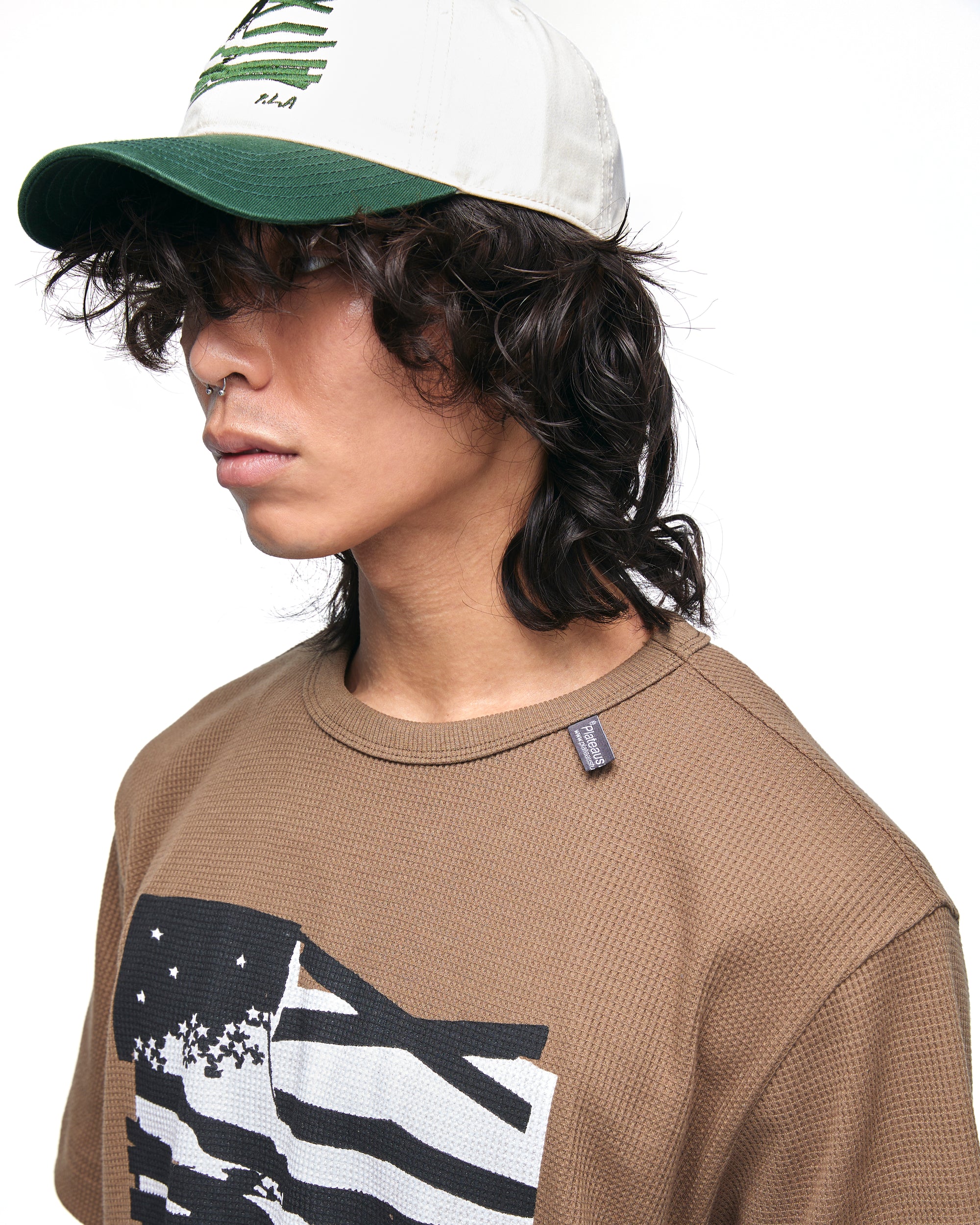 Flag waffle tee