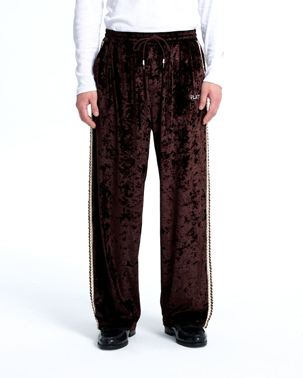 Velvet track pants
