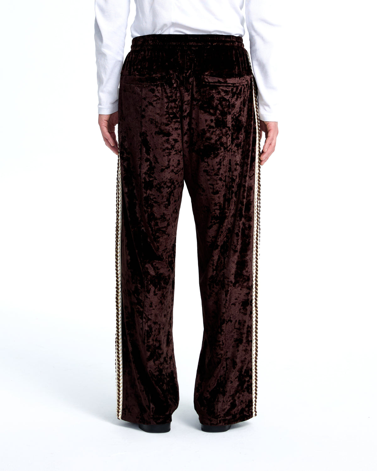 Velvet track pants