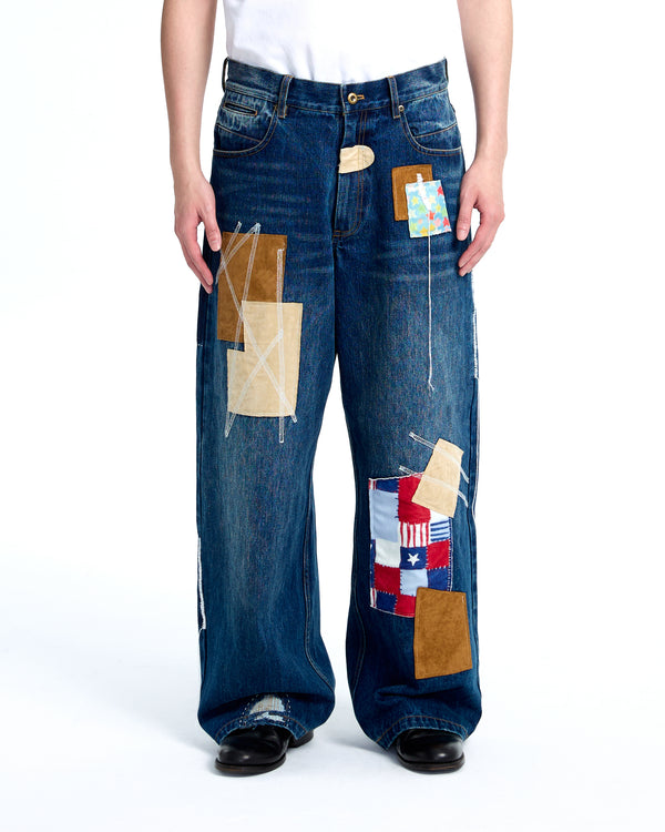 Patch denim