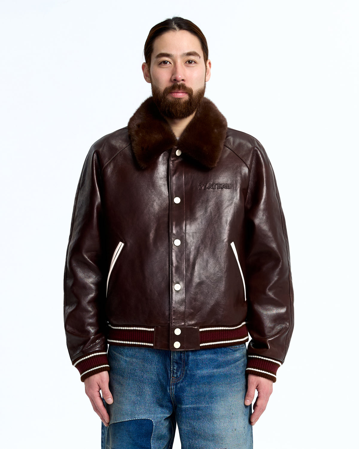 Fur leather jkt