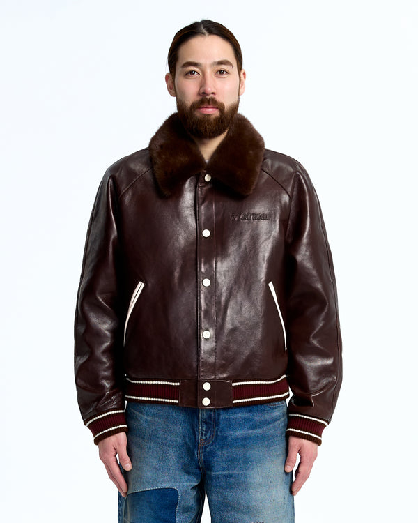 Fur leather jkt