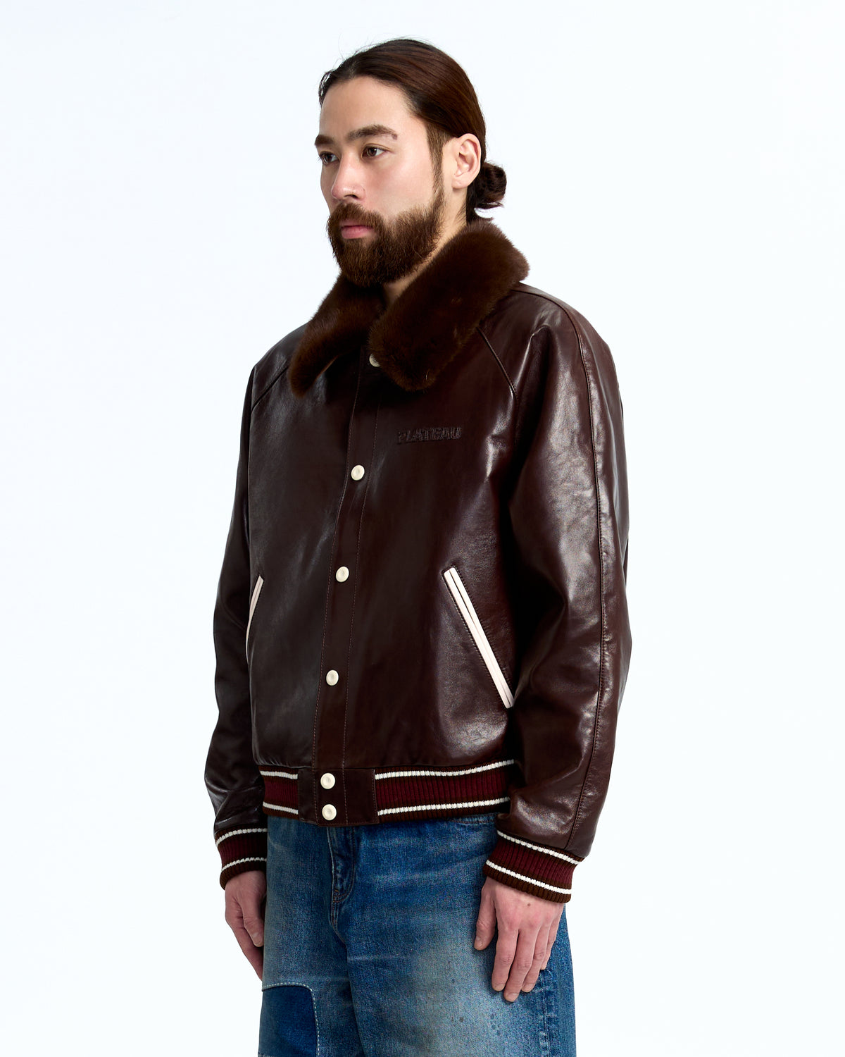 Fur leather jkt