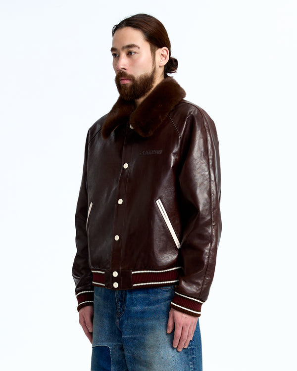 Fur leather jkt