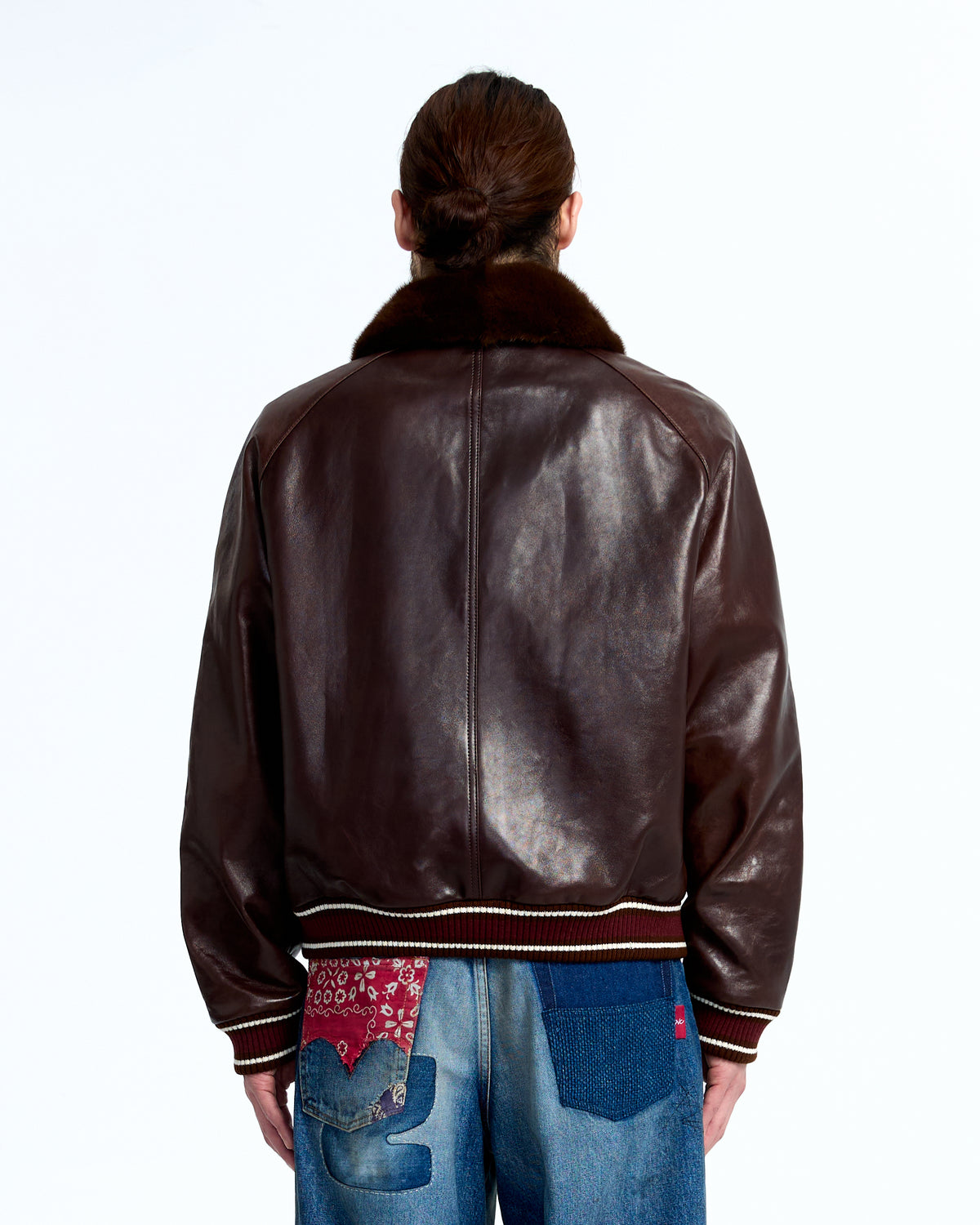 Fur leather jkt