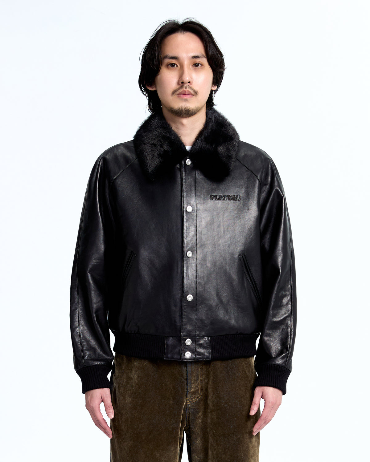 Fur leather jkt