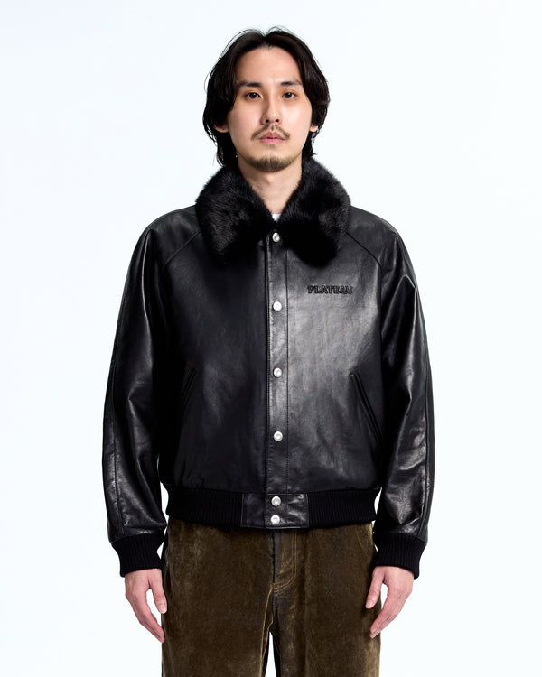 Fur leather jkt