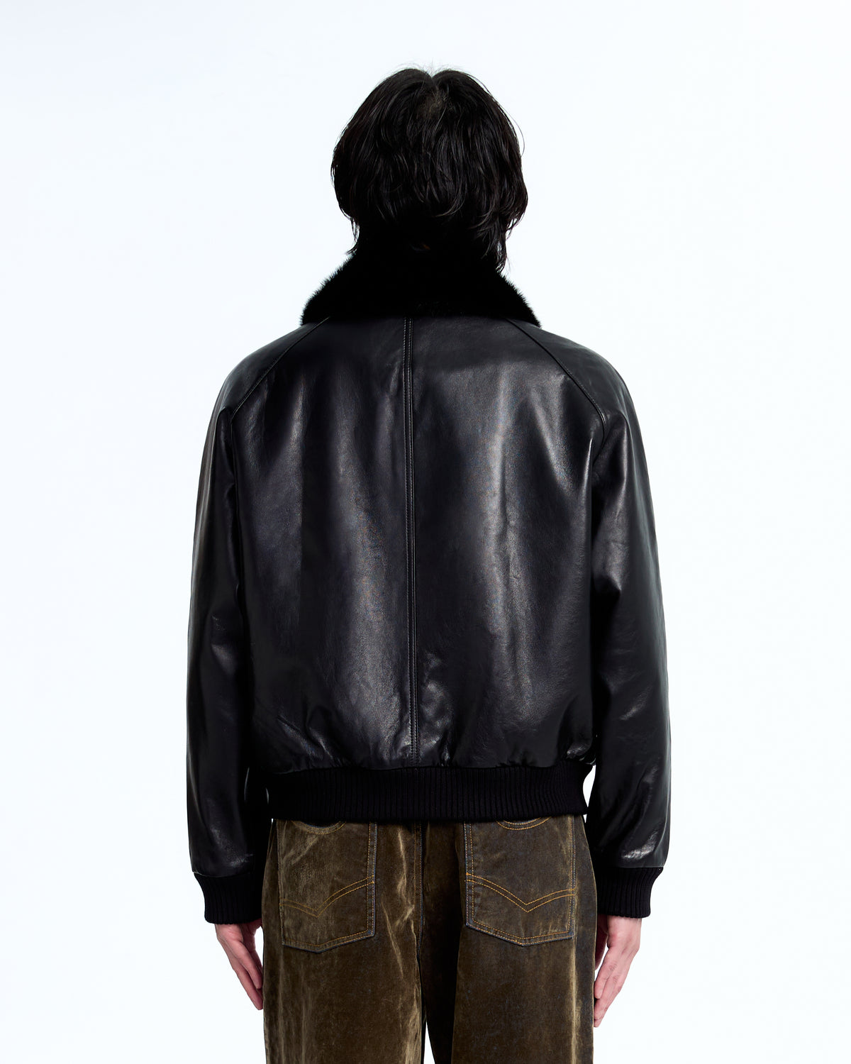 Fur leather jkt