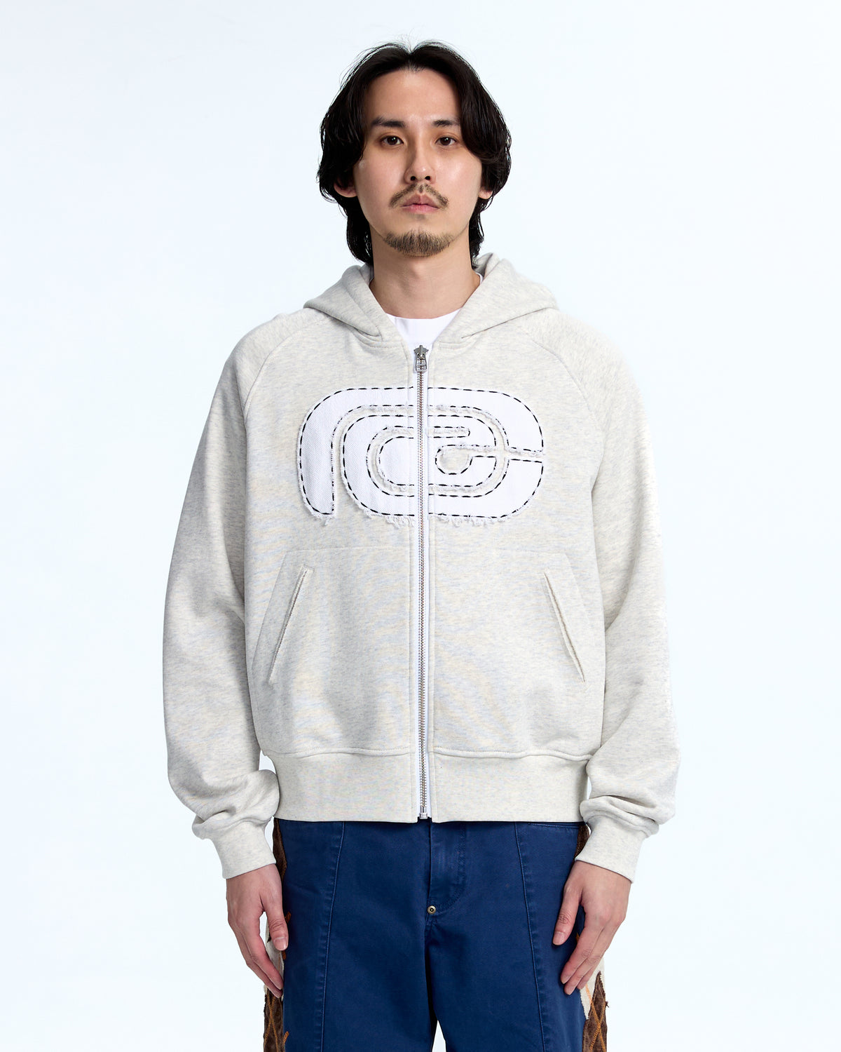 Logo patch zip up