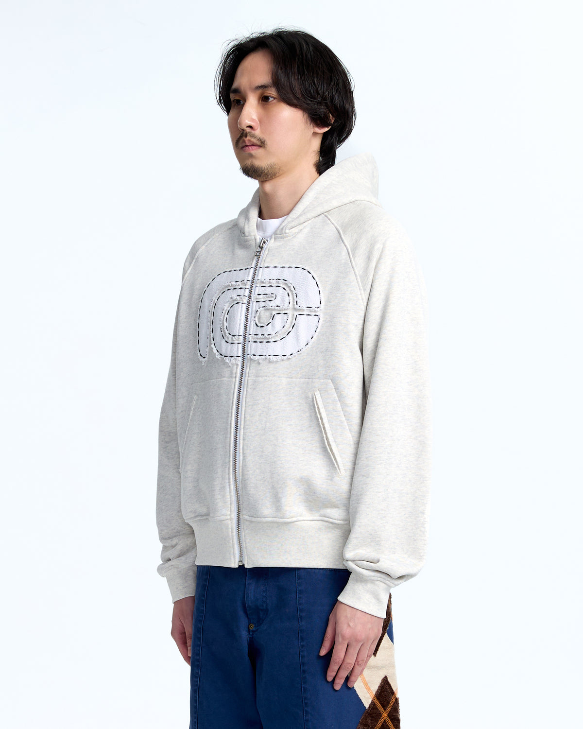 Logo patch zip up