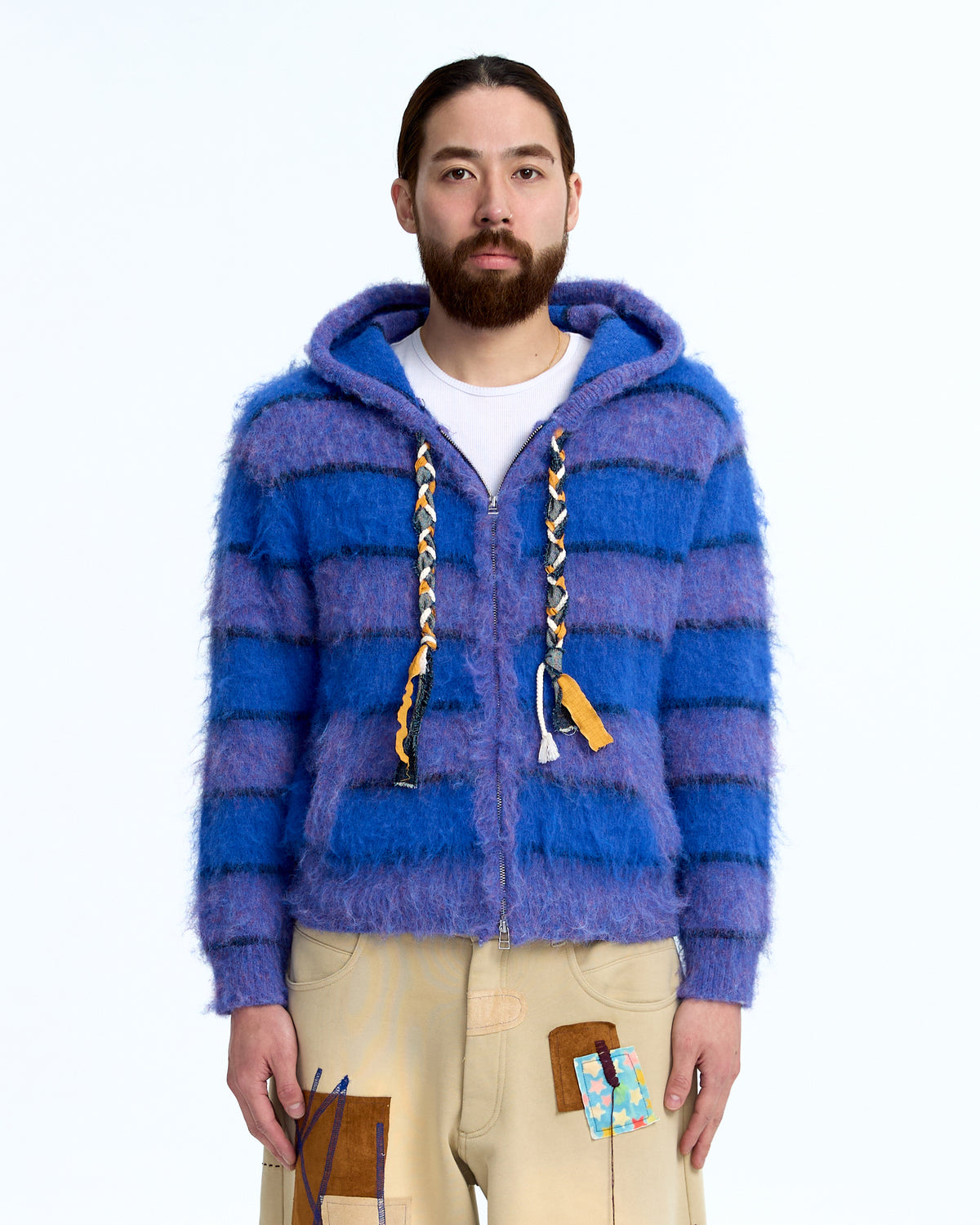 Mohair zip-up