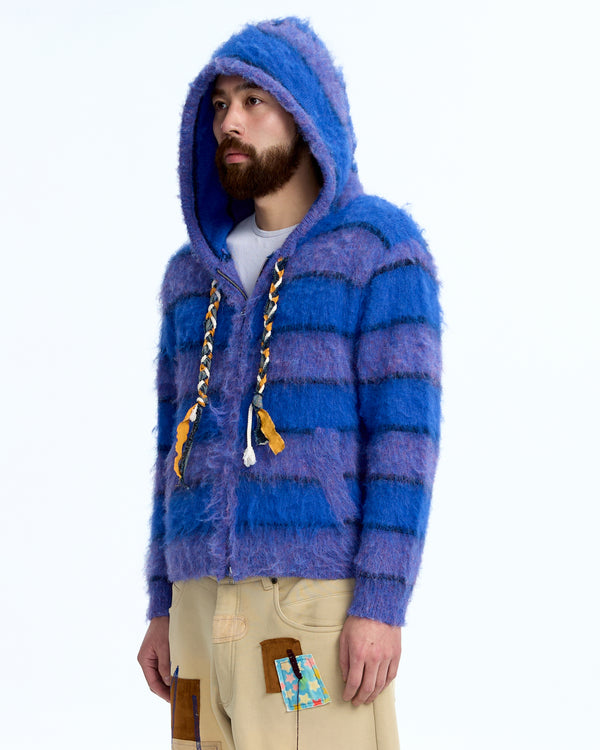 Mohair zip-up