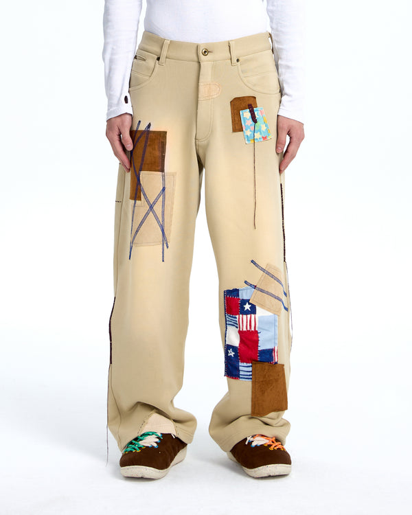 Patch sweat pants