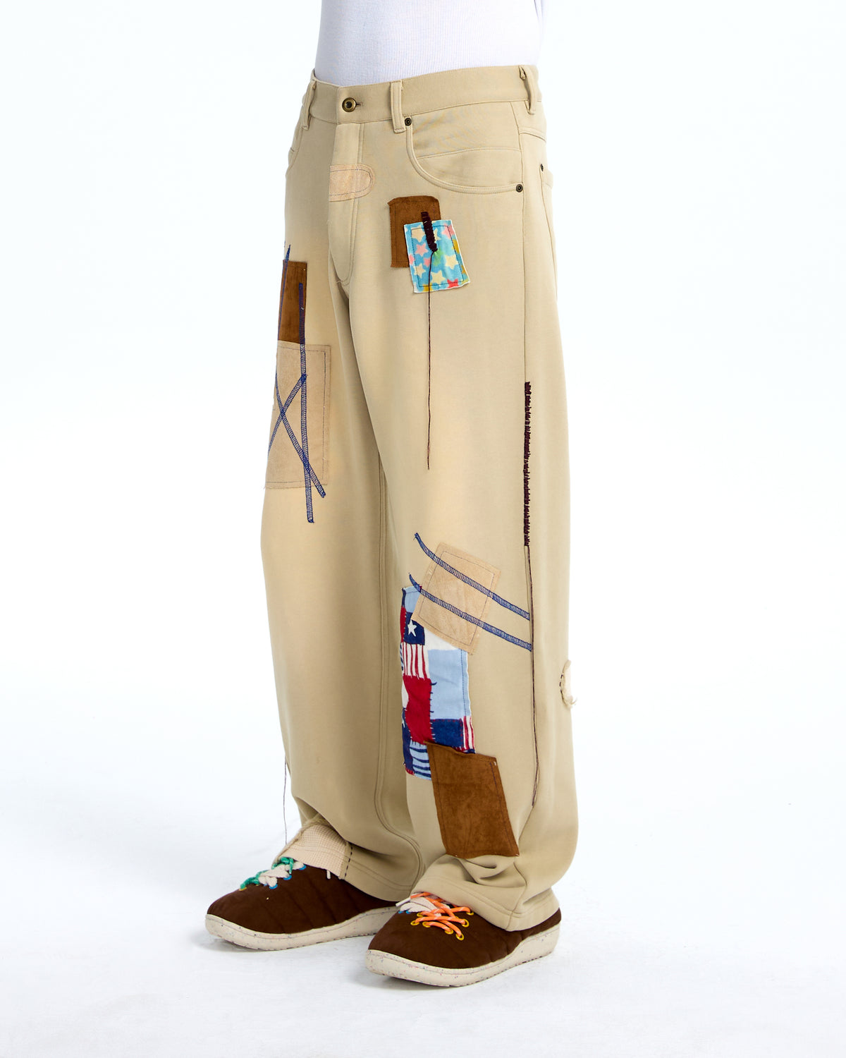 Patch sweat pants