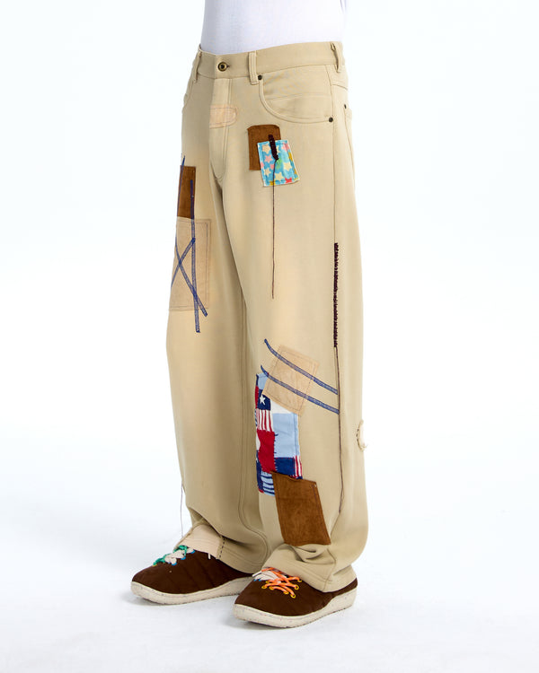 Patch sweat pants