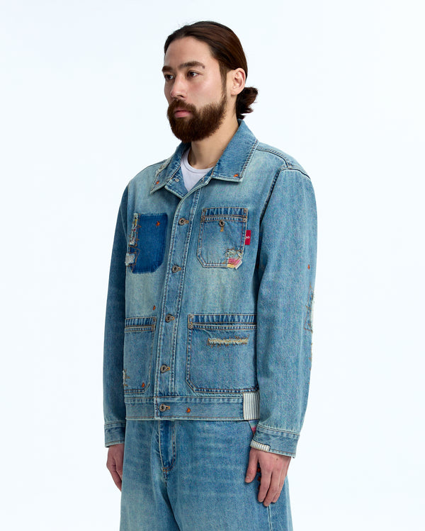 Mohair denim jkt
