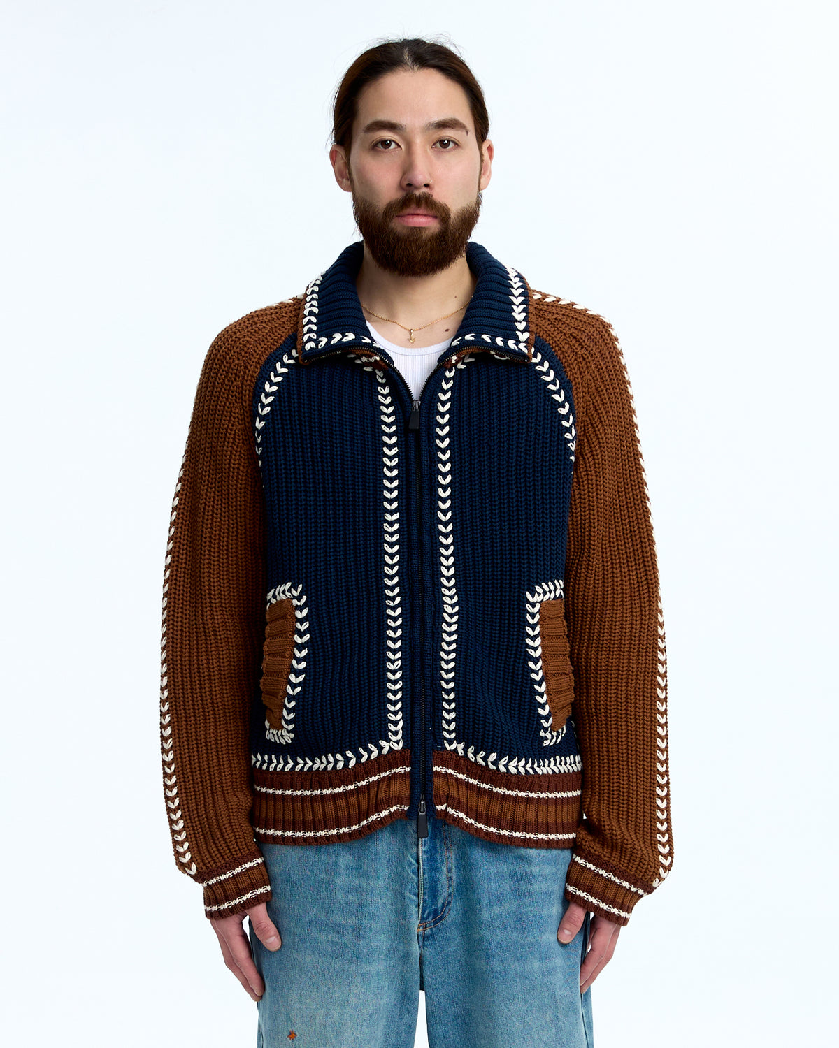 Knit varsity jkt