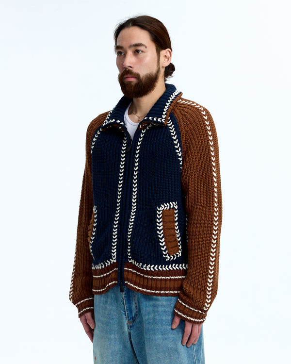 Knit varsity jkt