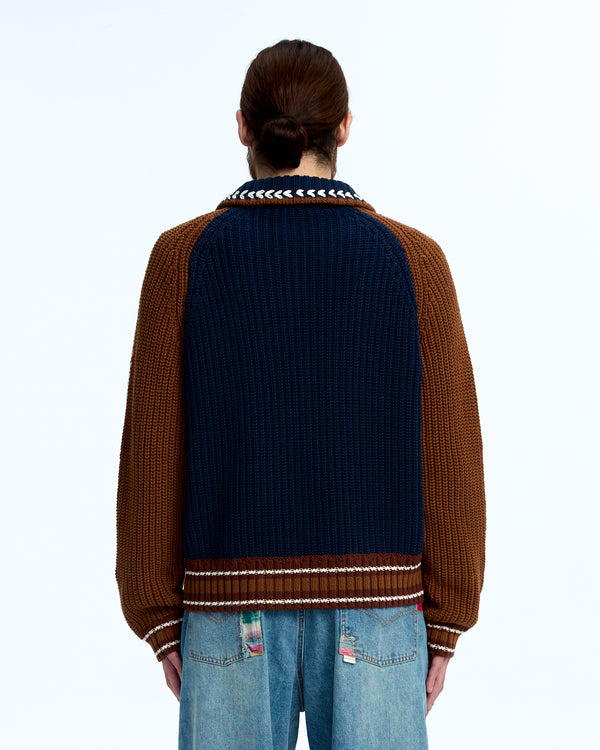 Knit varsity jkt