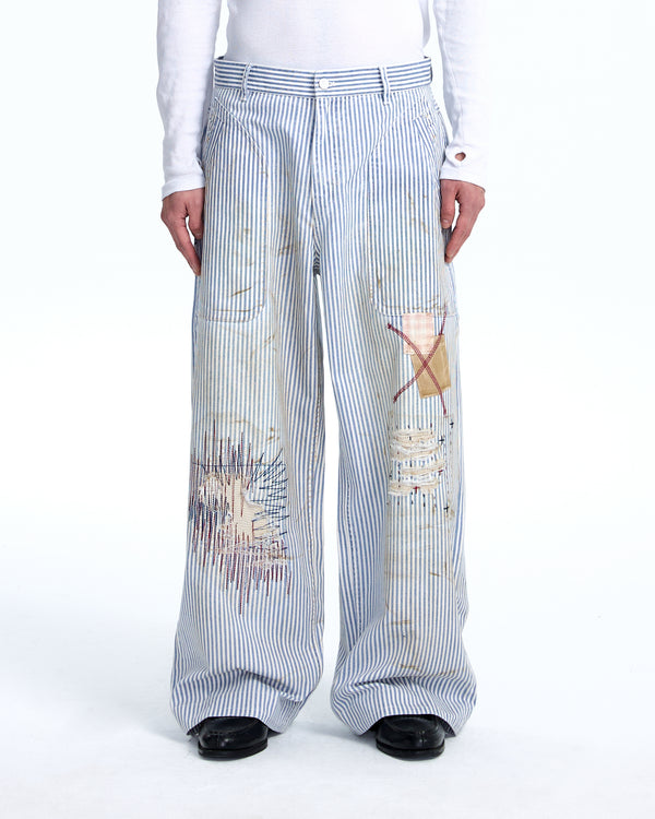 Stripe work pants