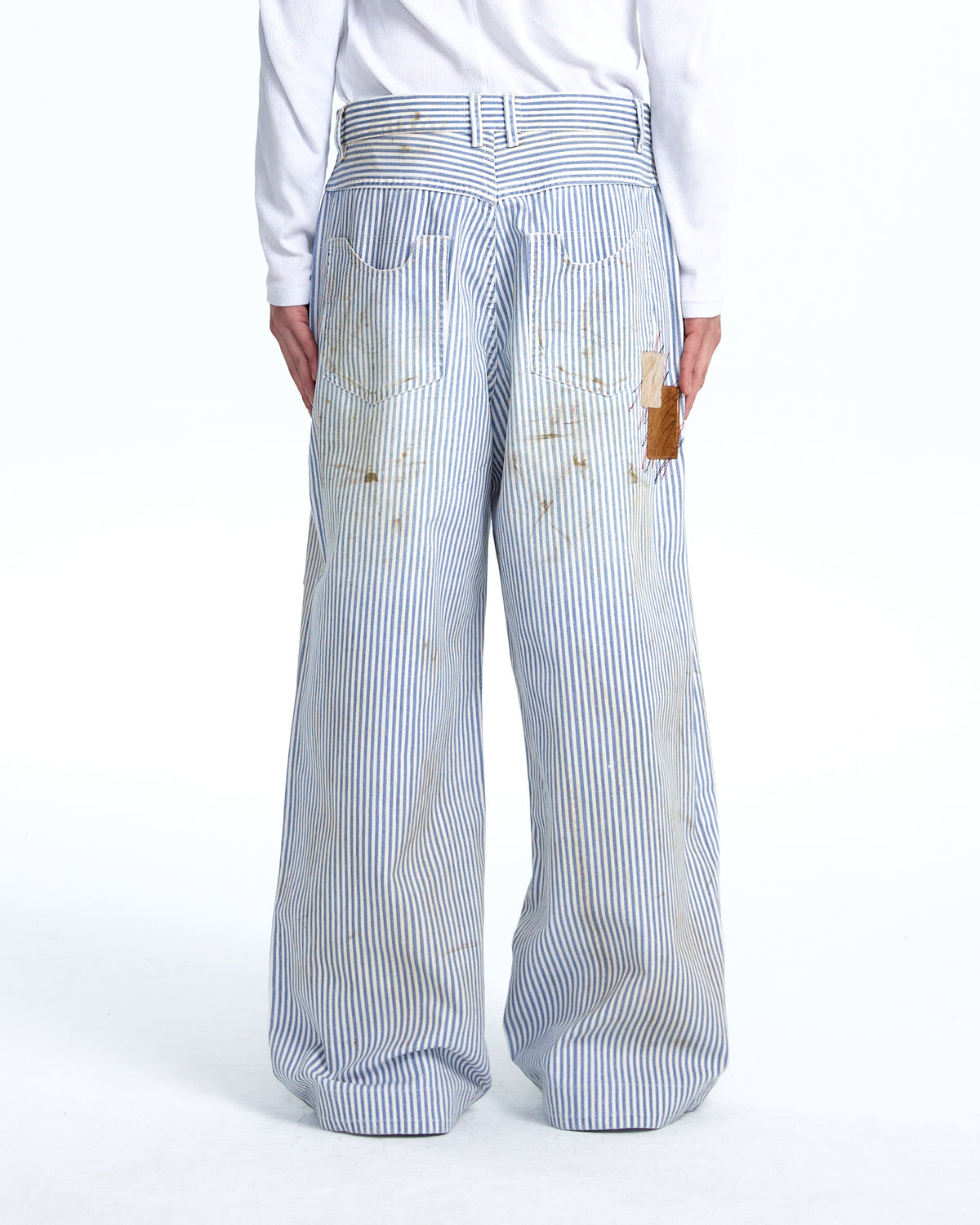 Stripe work pants