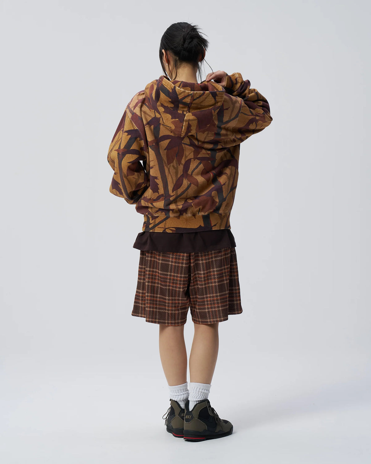 Washed Tree Camo Zip Hoodie