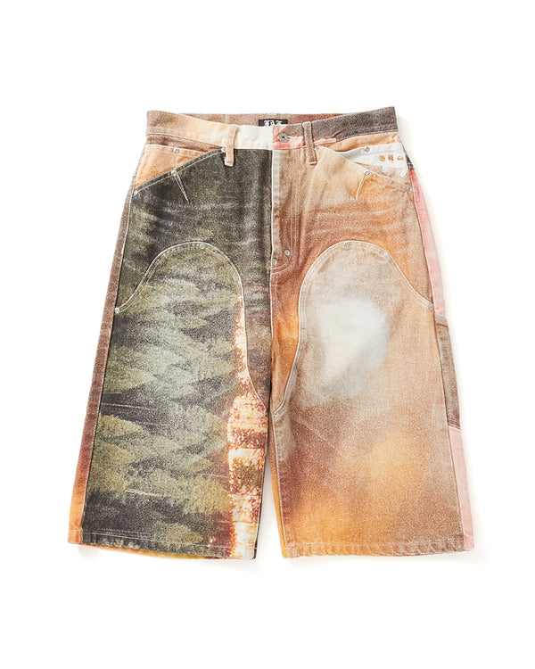 NEWCOMMUNE Baggy Denim Shorts