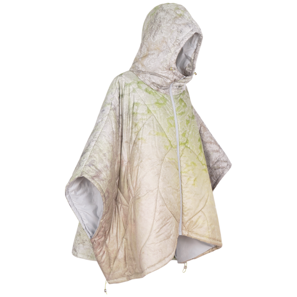Nature Camo "霧鷺" Light Down Poncho