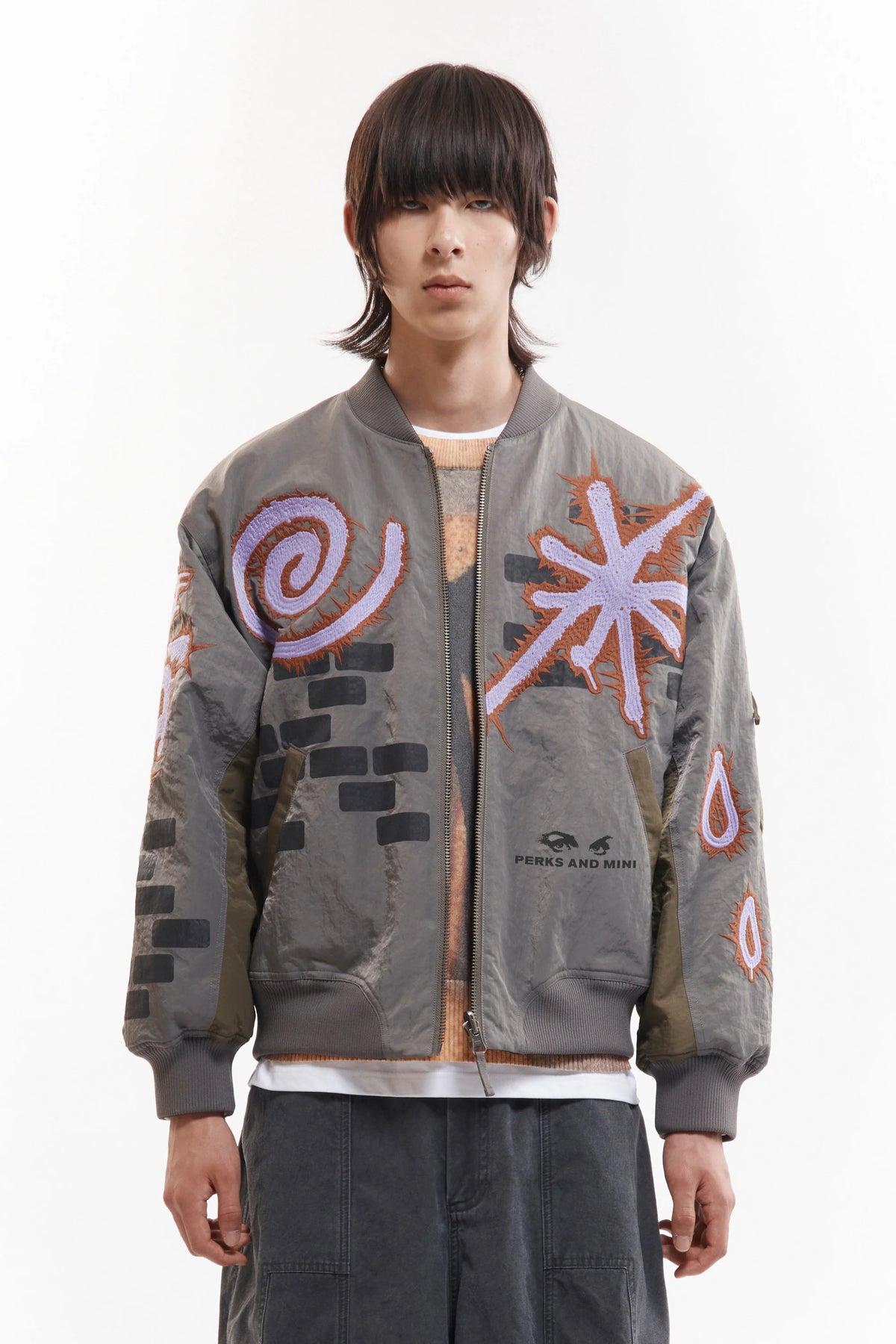 ADORNED REVERSIBLE BOMBER JACKET