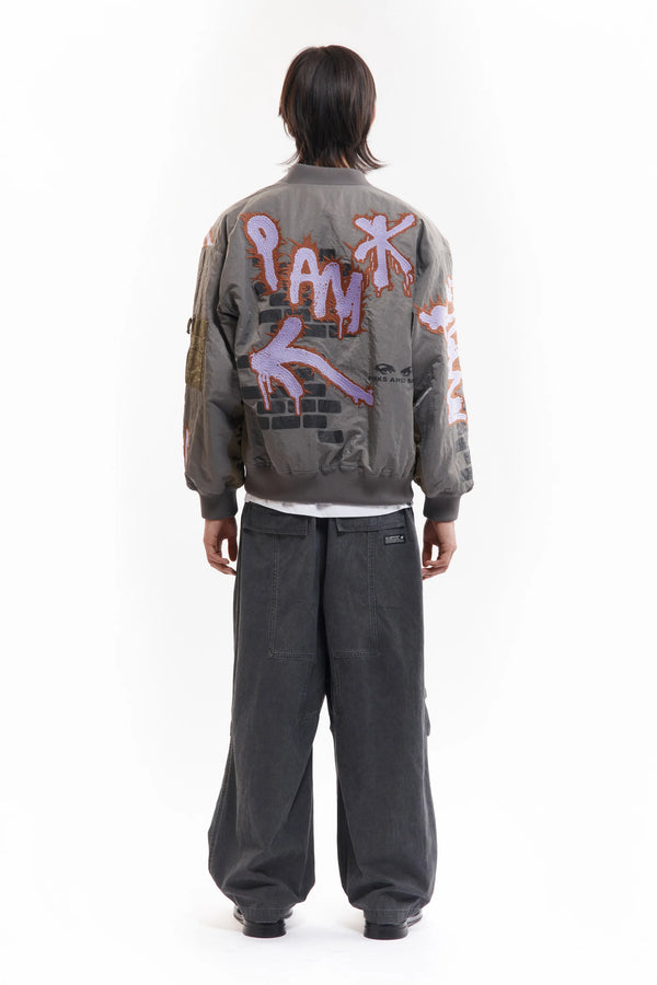 ADORNED REVERSIBLE BOMBER JACKET