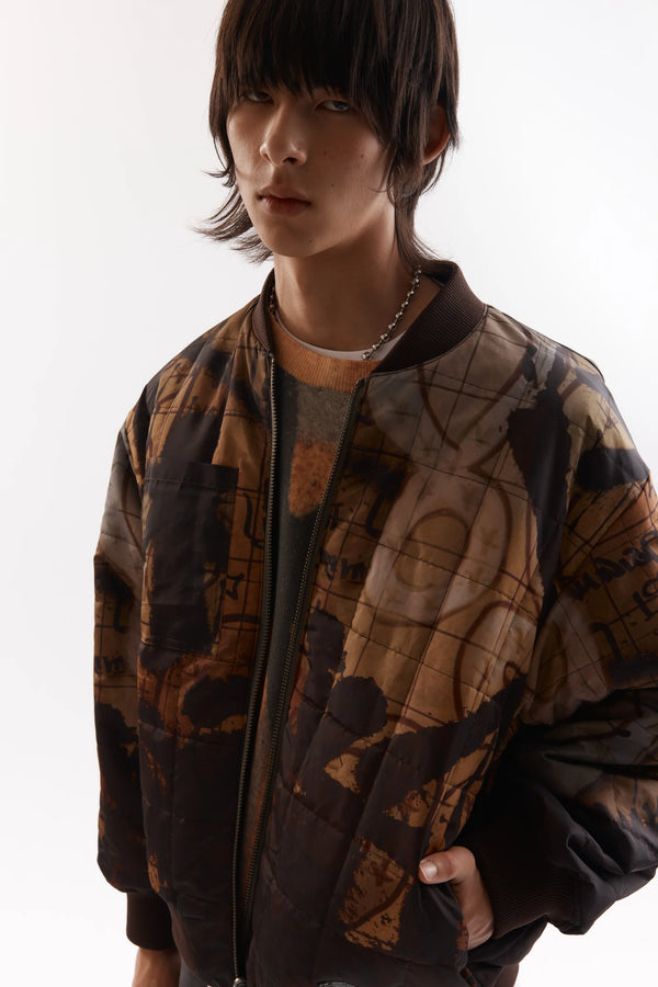 ADORNED REVERSIBLE BOMBER JACKET