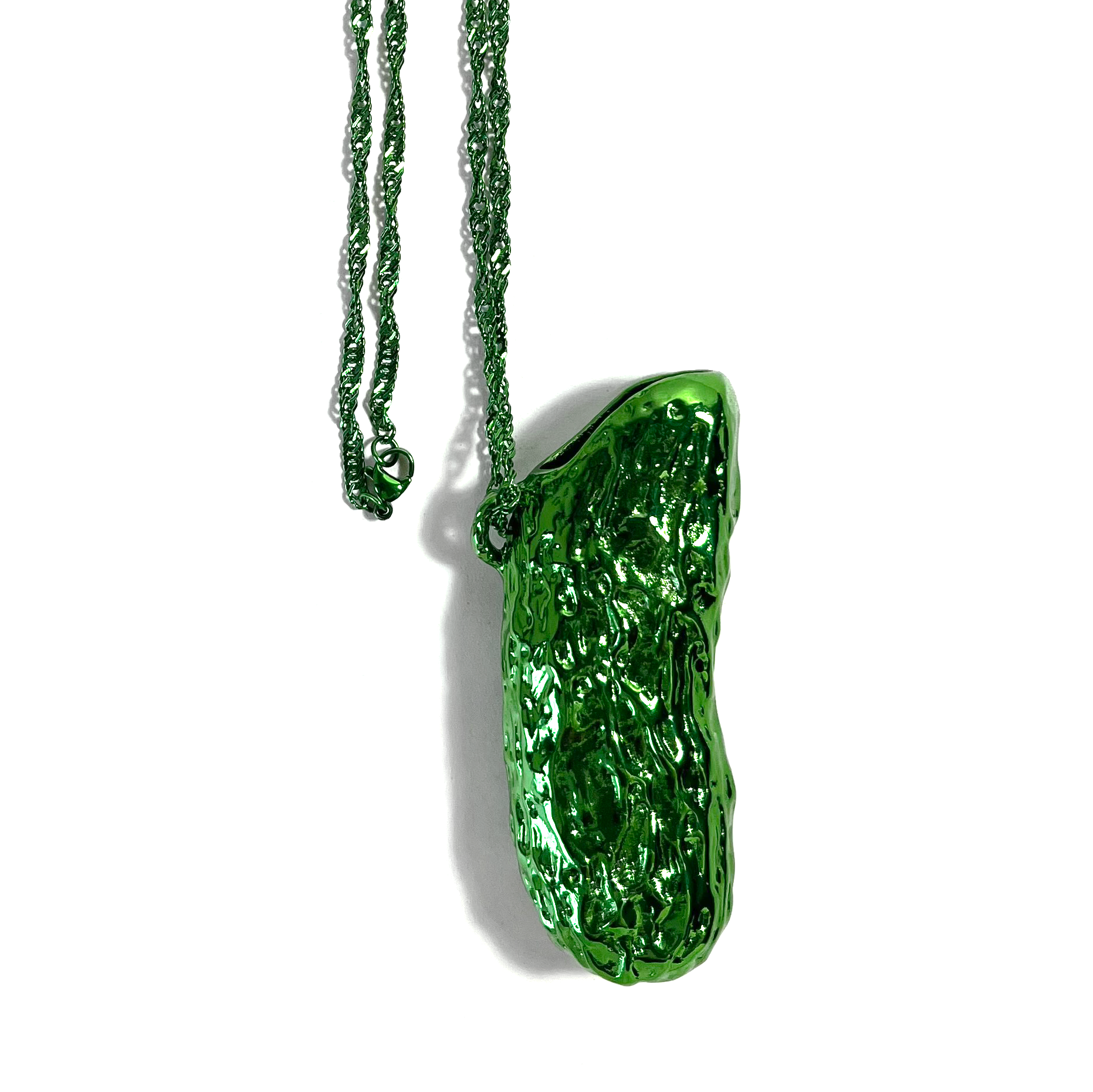 Green Metal Lighter Case Necklace 1700℃