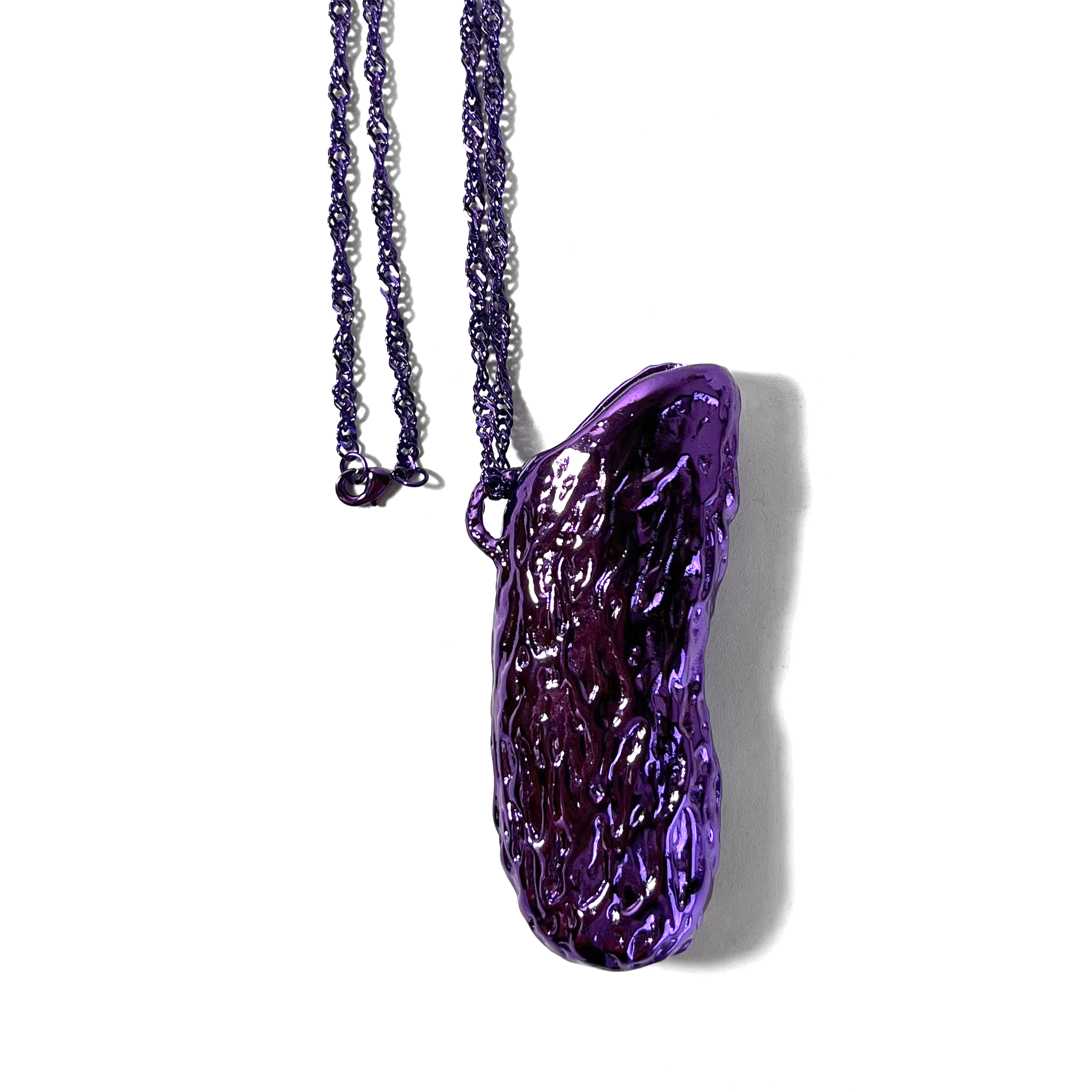 Purple Metal Lighter Case Necklace 10000℃