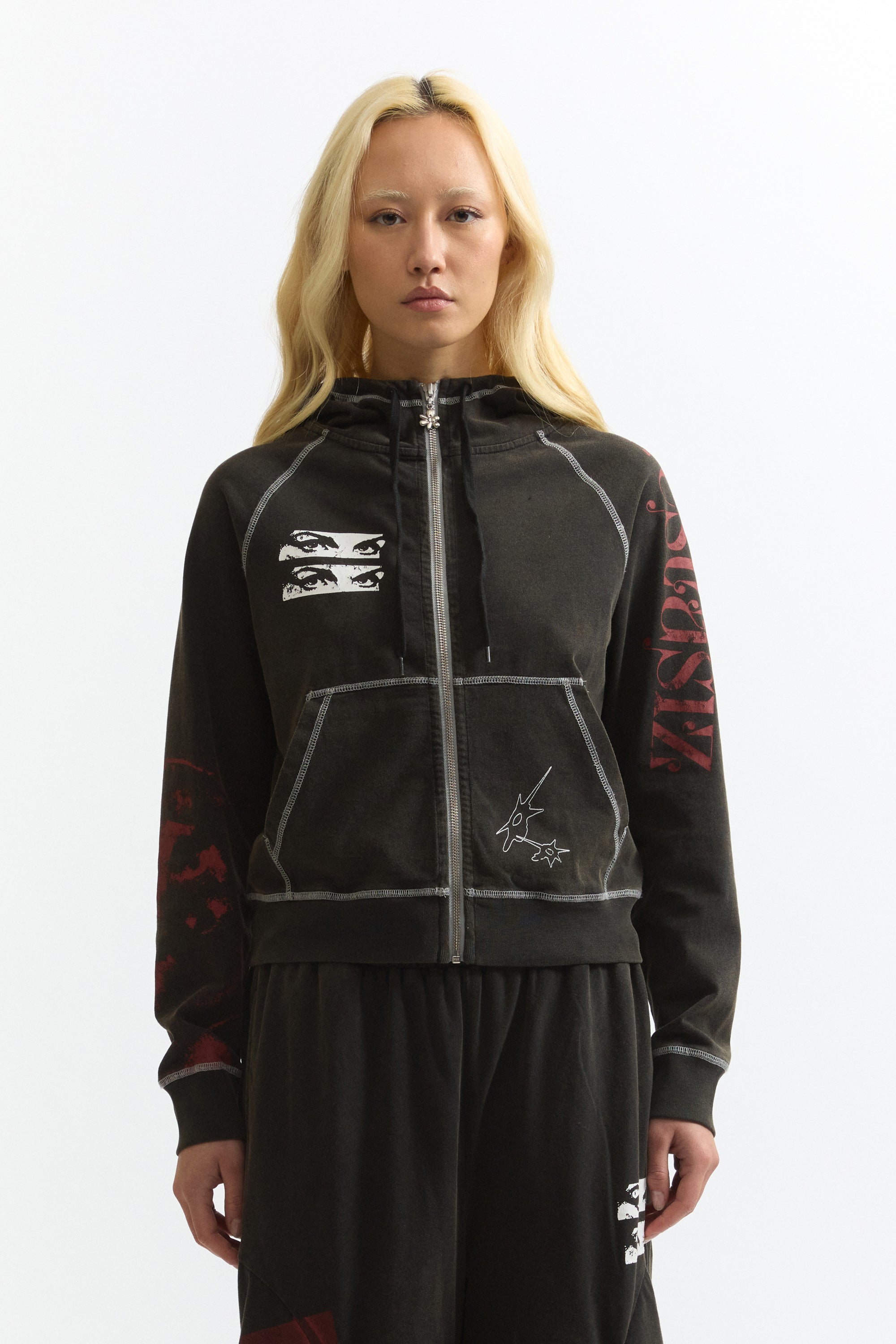 CELESTIAL EQUATOR HOODED ZIP THRU SWEAT