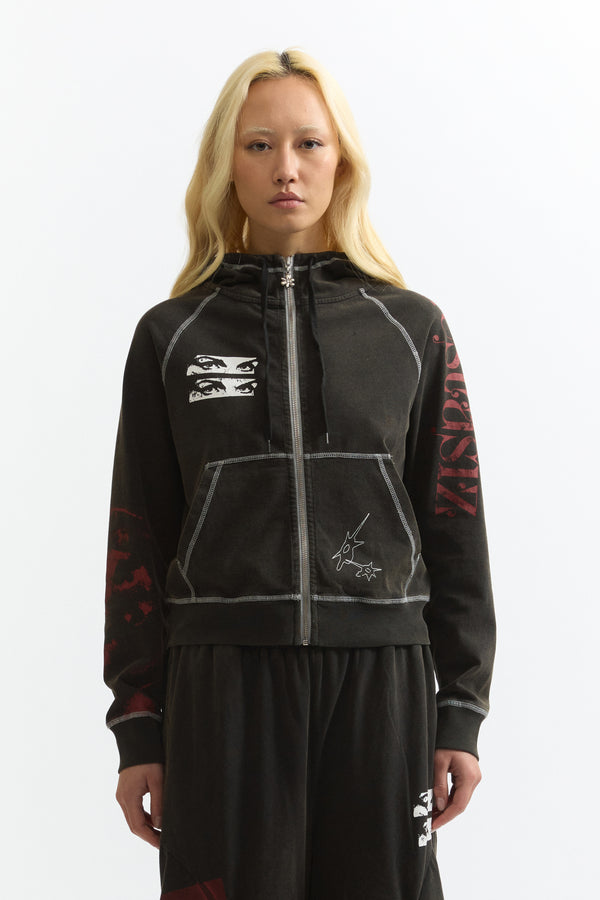 CELESTIAL EQUATOR HOODED ZIP THRU SWEAT
