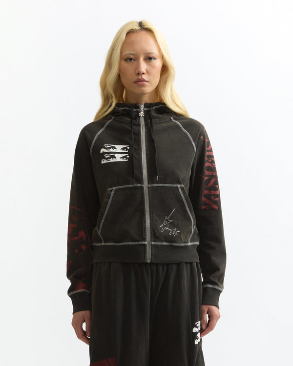CELESTIAL EQUATOR HOODED ZIP THRU SWEAT